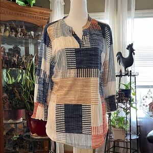 Stylish Patchwork Women's Blouse